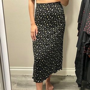 Reformation floral midi skirt